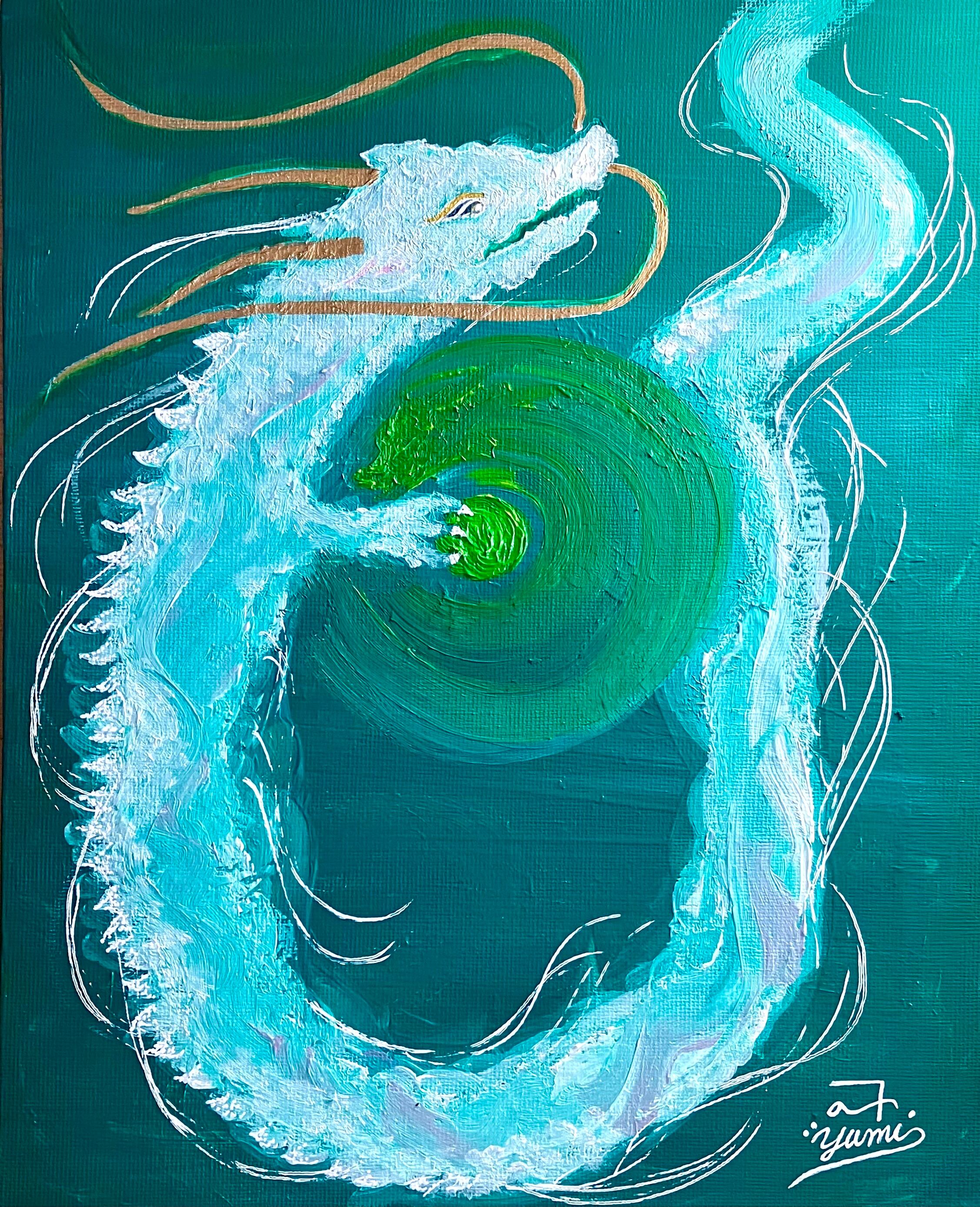 ❀純粋なる白龍様❀flowerヒーリング 有龍 energy art shop