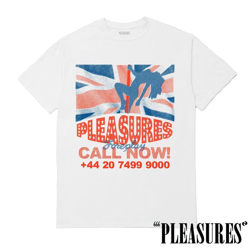 【PLEASURES/プレジャーズ】CALL NOW T-SHIRT Tシャツ / WHITE ホワイト | AnKnOWn LAB powered  by BASE