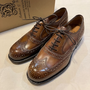 BETTANIN&VENTURI FULL-BROGUE LEATHER SHOES《6 1/2》