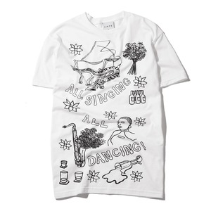CAFE / GAURAB SKETCHES TEE WHITE