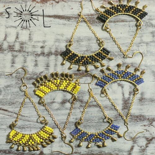 【ピアス】マラケシュの風に揺れるピアス(品番sp308)【オリエンタル トライバル】