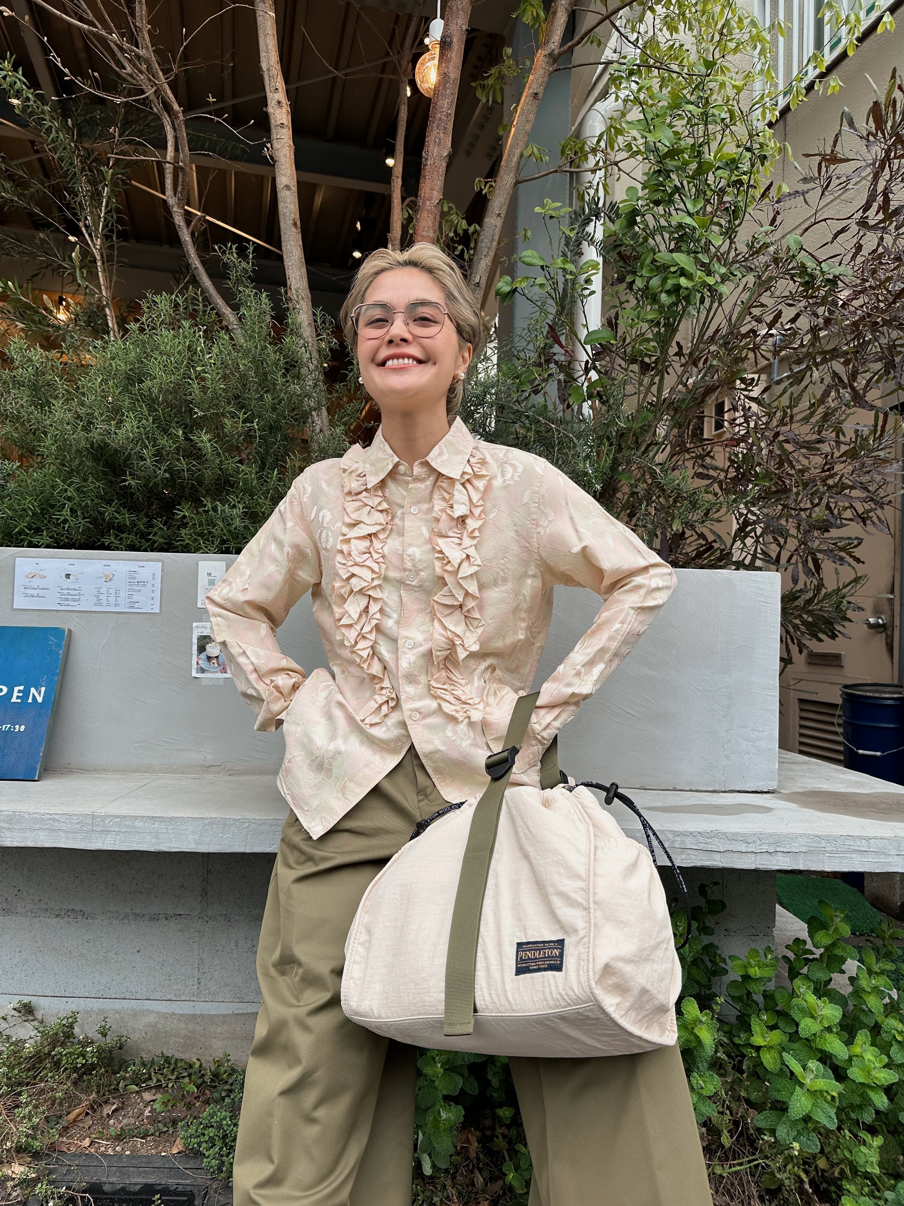 (SH511)Old COMME DE GARÇONS rode de chambre ruffle shirt