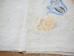 蝶と花の刺繍 クロス(シミあり) 画像5