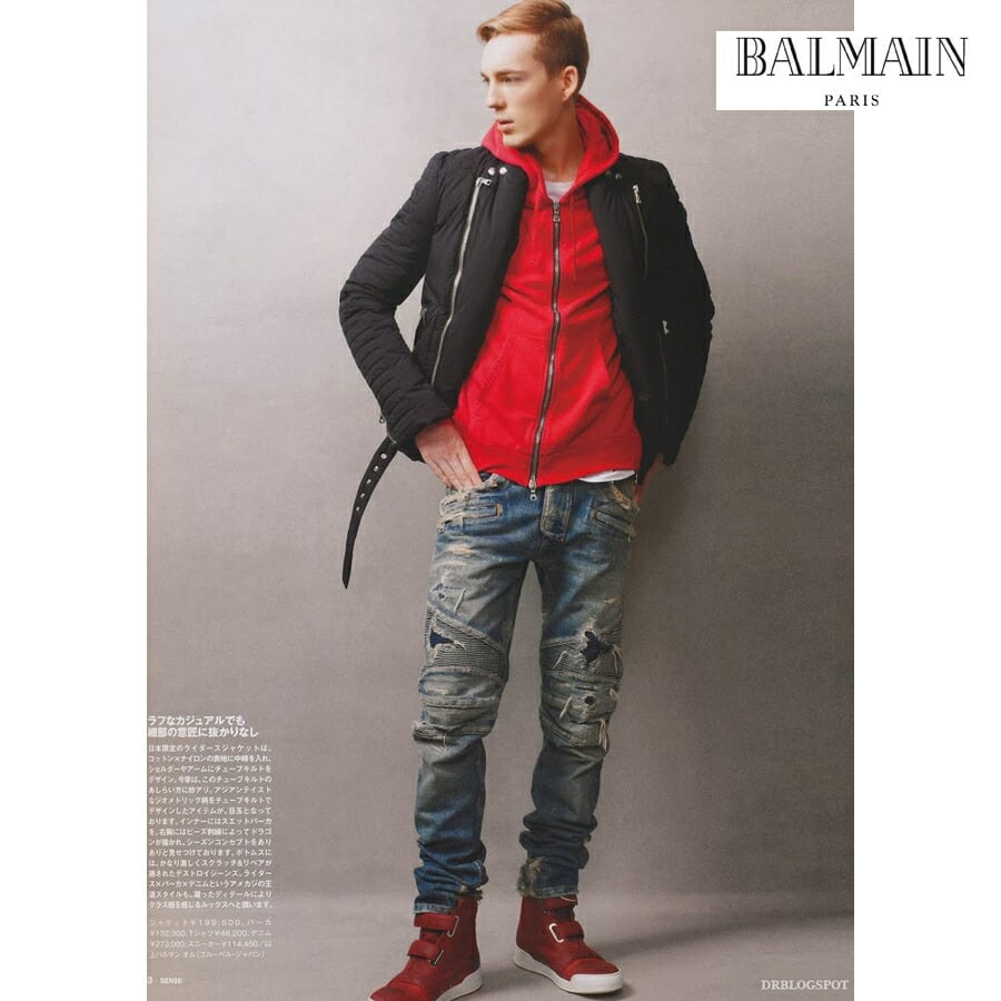 BALMAIN バルマン レザー ジャケット スーツ アウター ブラック