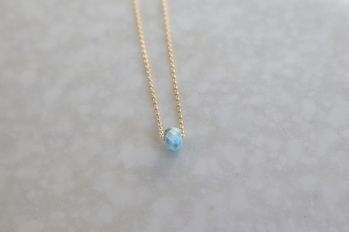 Diamond Cut Larimar Necklace