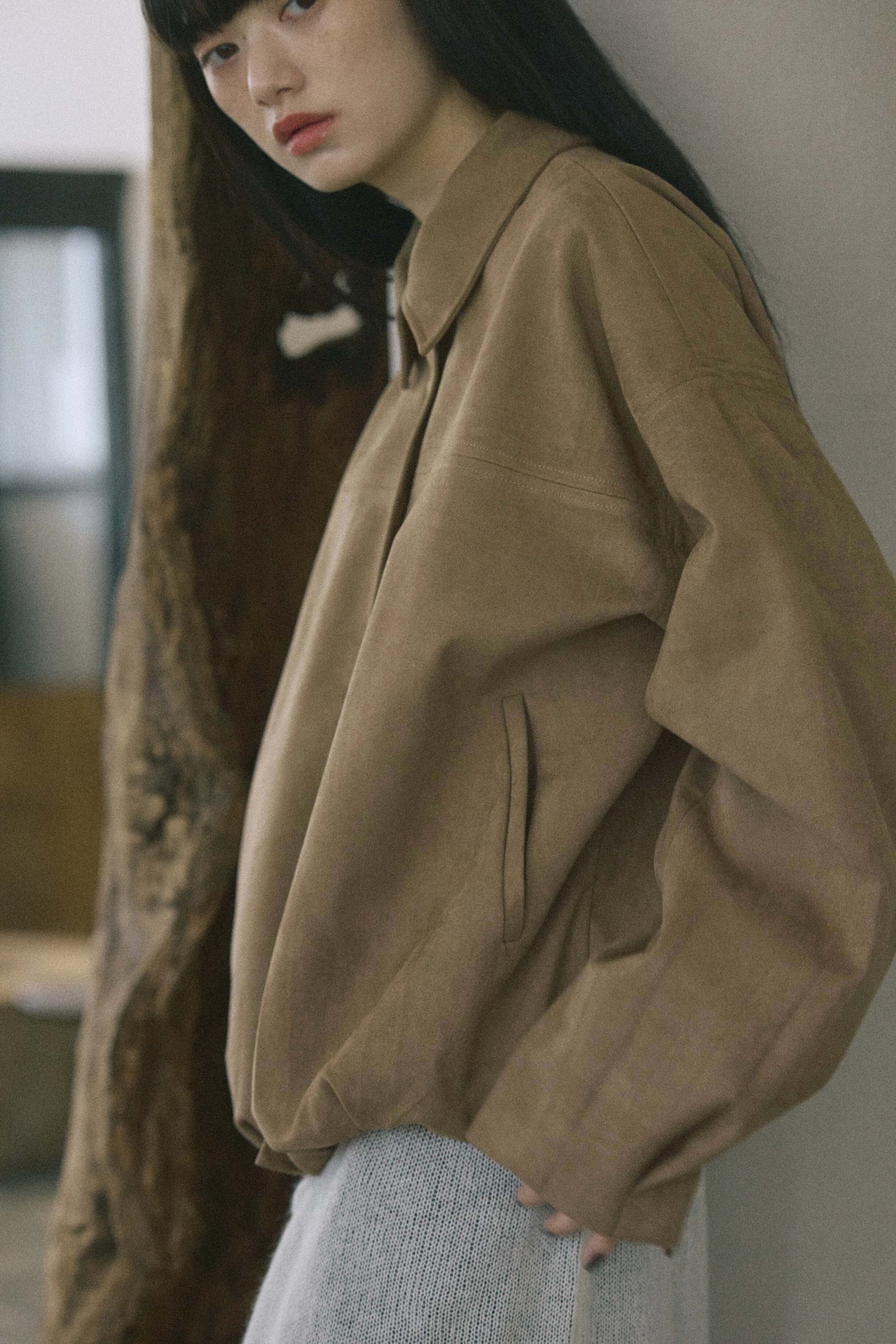 DU260719 Suede Volume Blouson【Outer Collection】