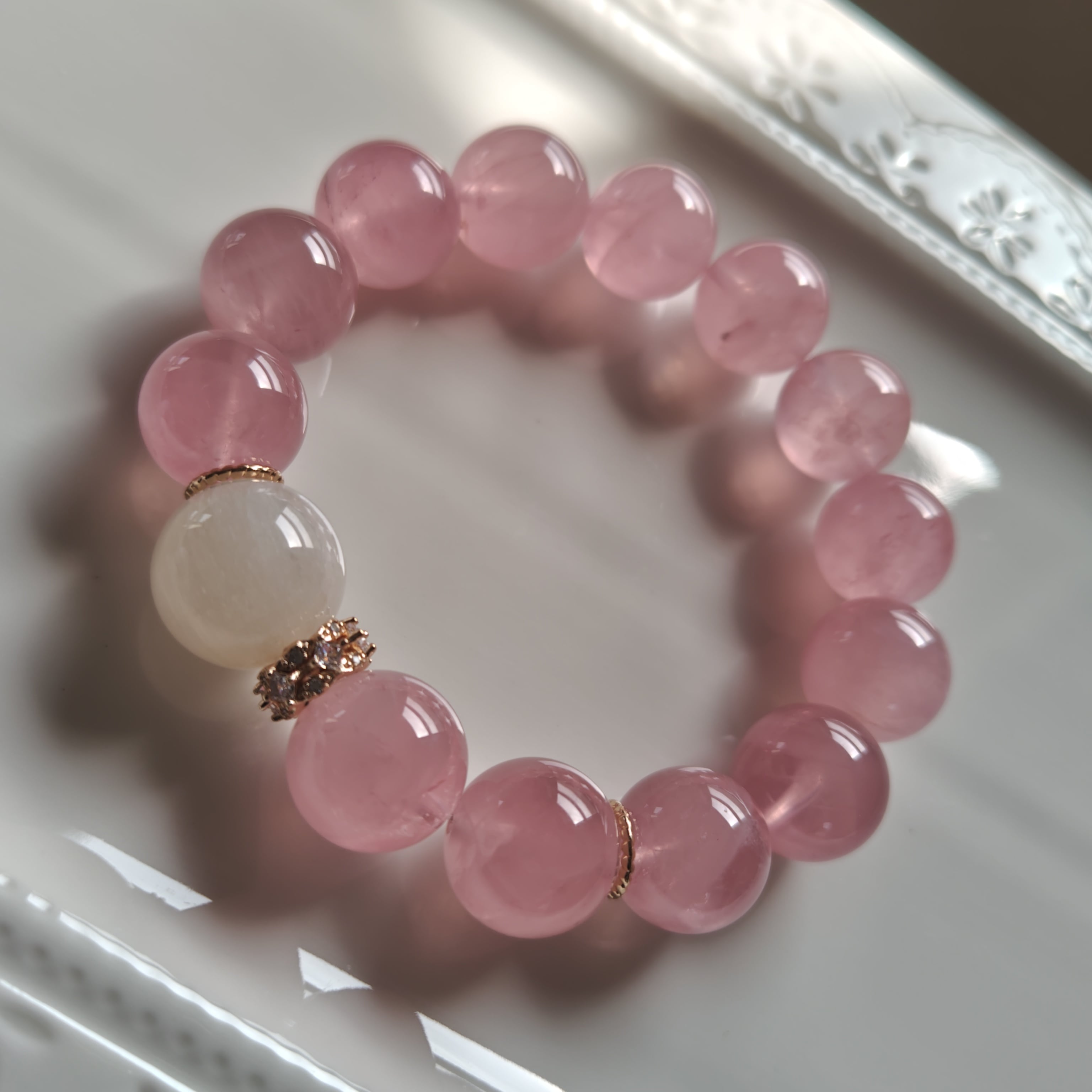 ハニーナッツアンバーぷっくり♡、イエローフローライト、ブルー