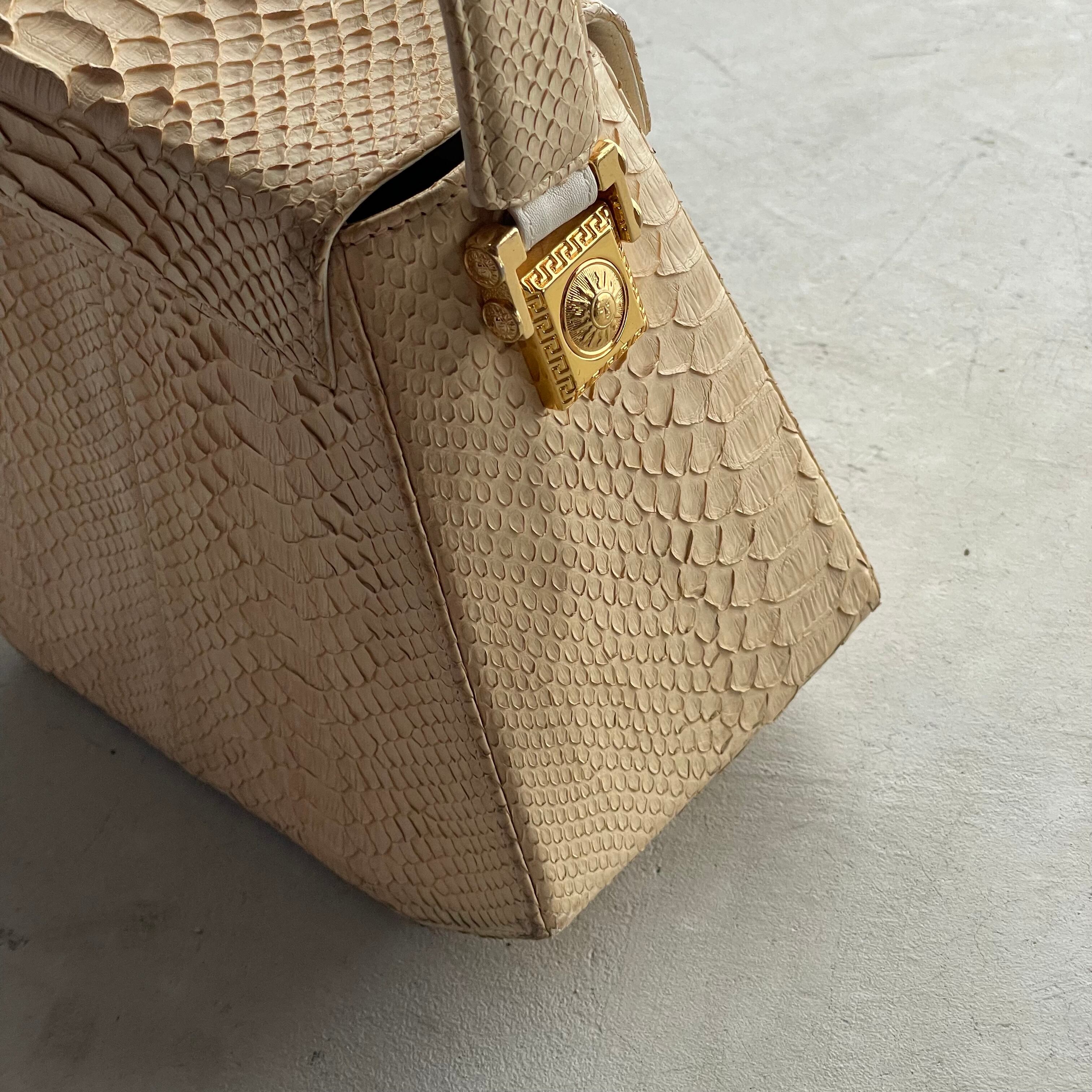 Gianni Versace / vintage python leather vanity bag ジャンニ  