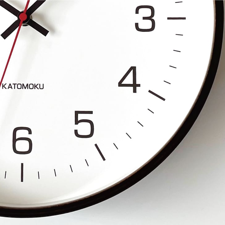 KATOMOKU plywood clock 4 ブラウン km-61BR 掛け時計 | 加藤木工株式