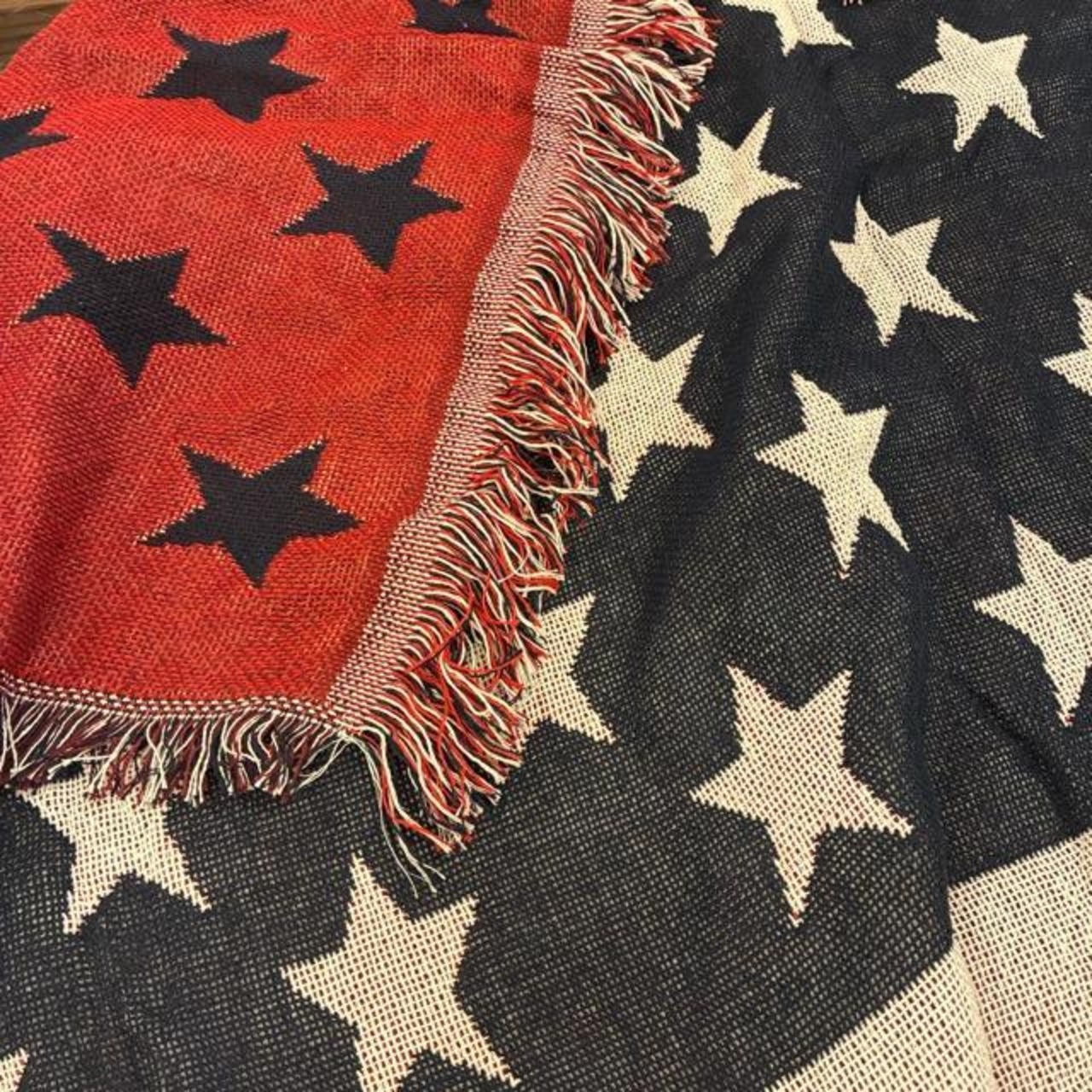 TOPANGA Homefurnishing National flag throwket Stars and stripes 130×180cm　ナショナルフラッグスローケット　星条旗　ソファカバー　ベッドカバー