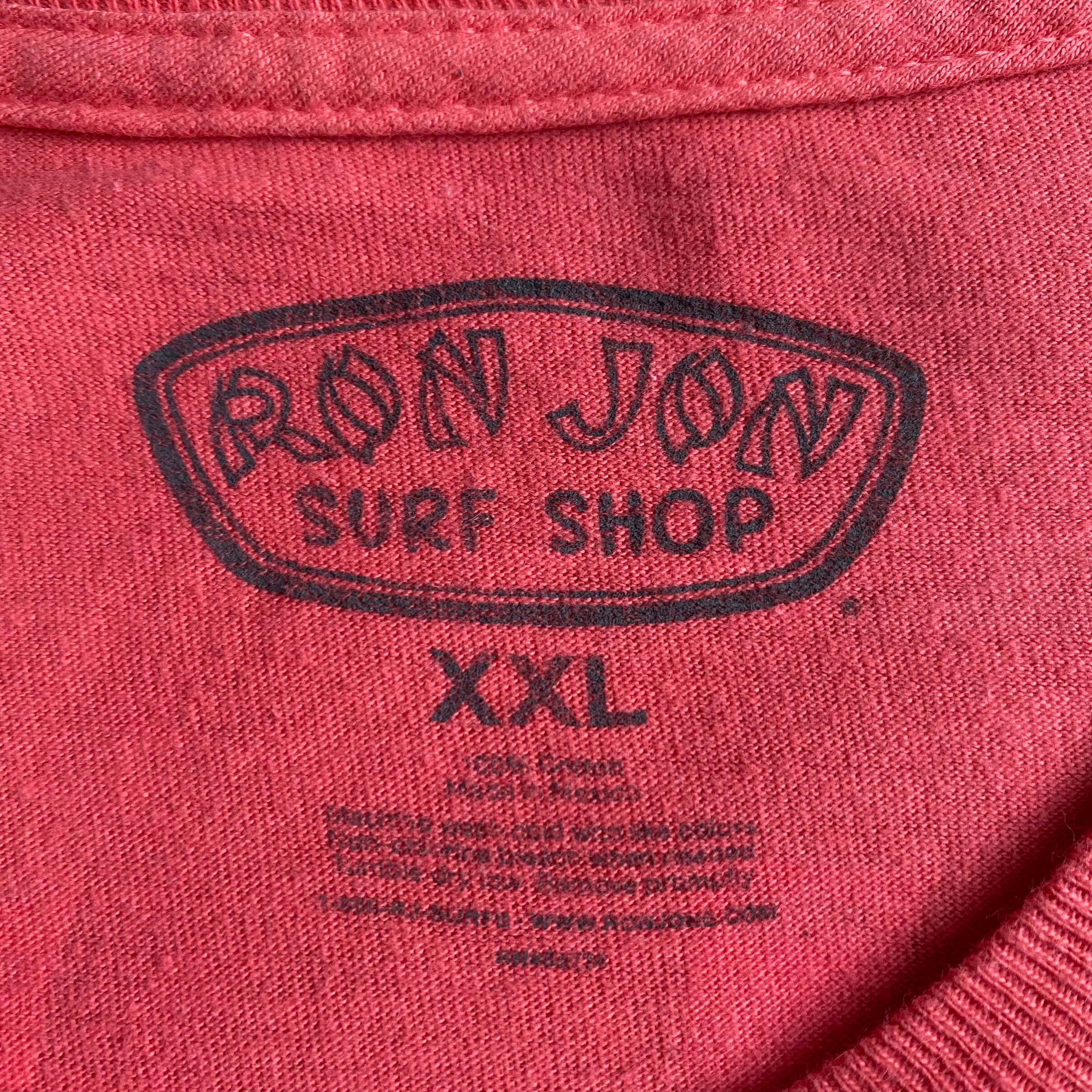 RON JON ロンジョン ピンク Tシャツ Lサイズ サメプリ大きめ RON JON ロンジョン ピンク Tシャツ Lサイズ サメプリ大きめ