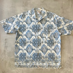 GOTCHA Damask Pattern Open Collar Shirt