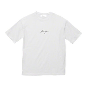 drowsy..EMBROIDERY FRONT LOGO TEE / 23SS / WH