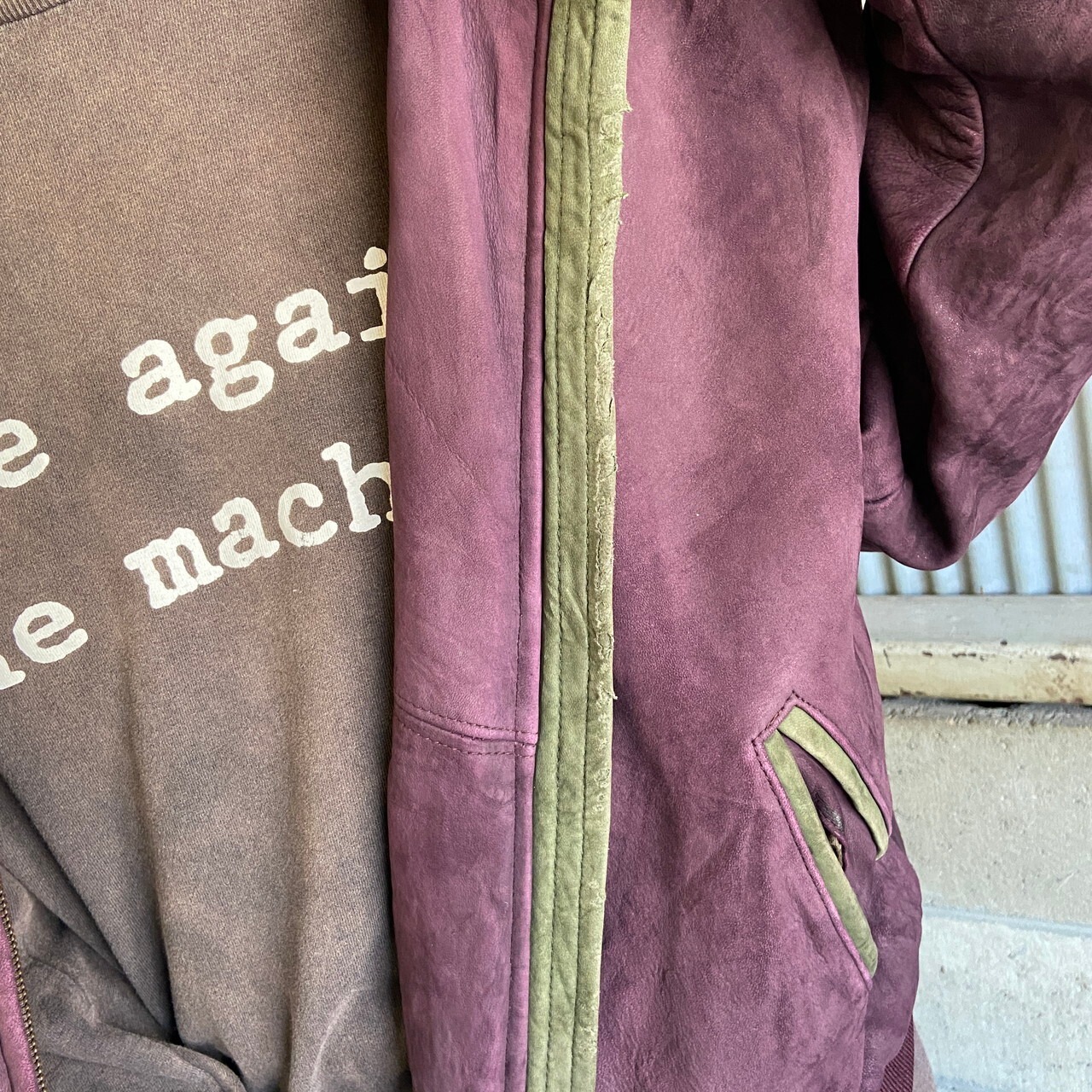 80年代 USA製 L.L.Bean ヌバックレザージャケット シングルレザー 