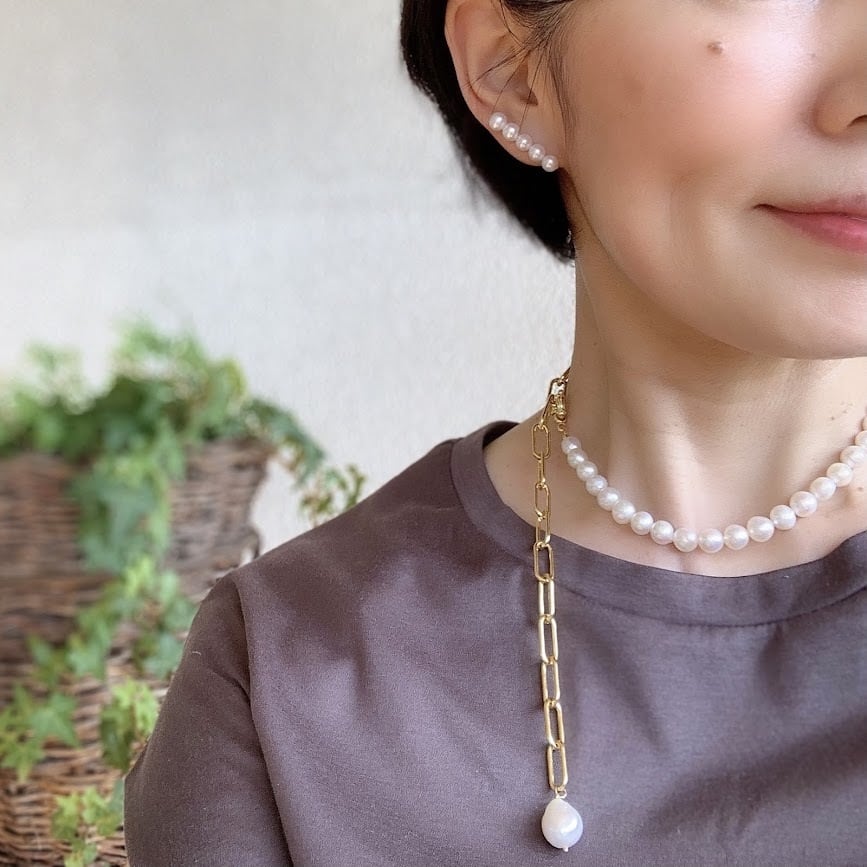 新品未使用　ラスール　チャンキーパールネックレス　パールネックレス LA SOEUR＜ラ スール＞ネックレス（チャンキーパール）（2238129