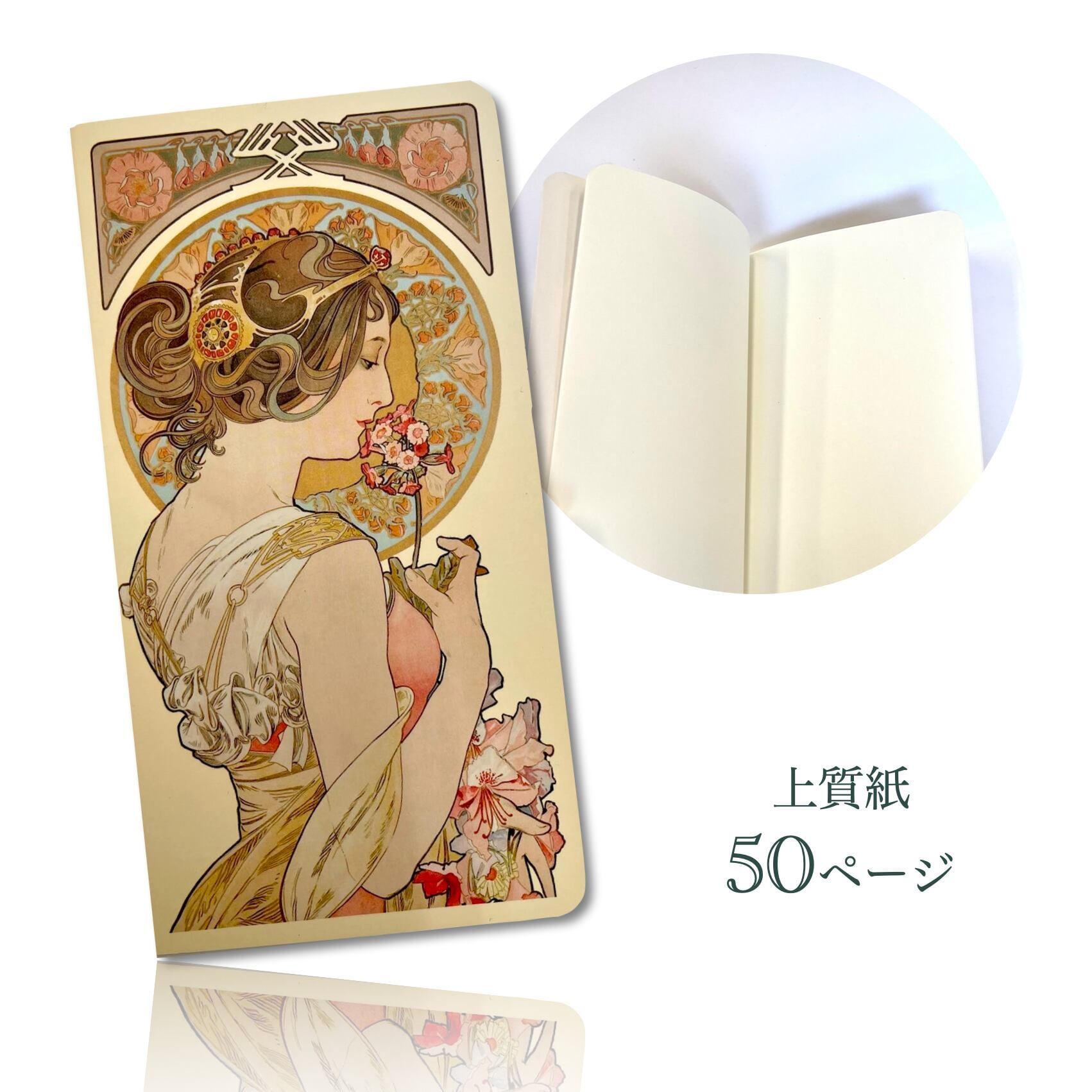 アルフォンス・ミュシャ 】ノート メモ帳 4冊セット 美術 展示 仕事