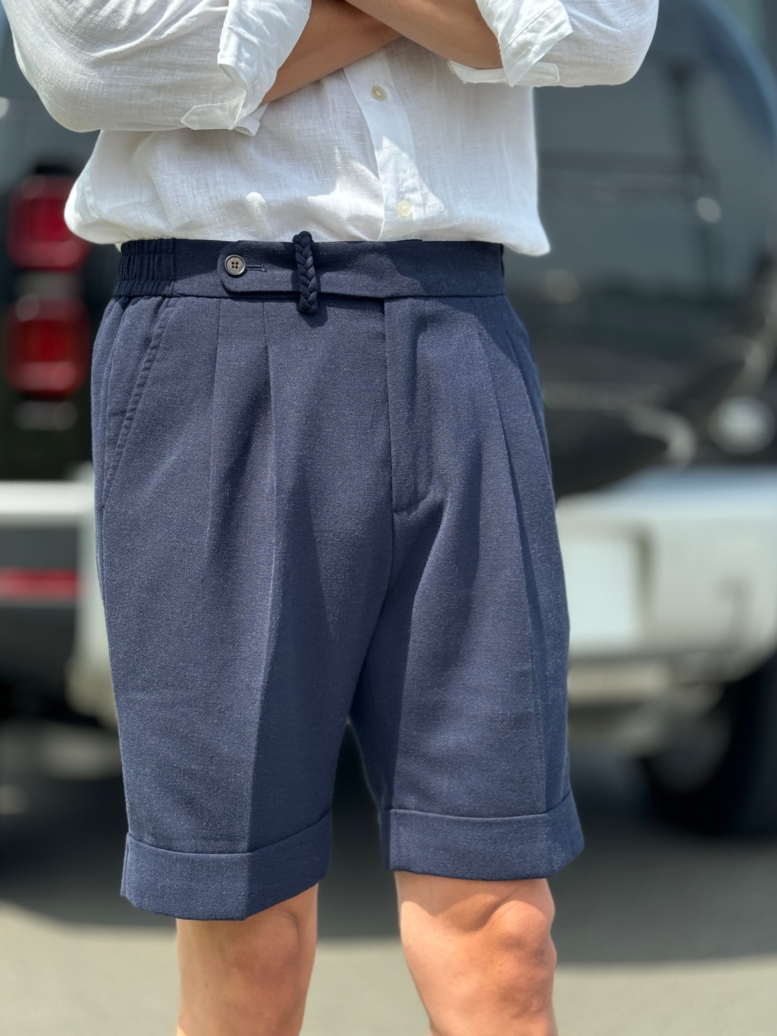 リネンブレンドショートパンツ | Wide Range