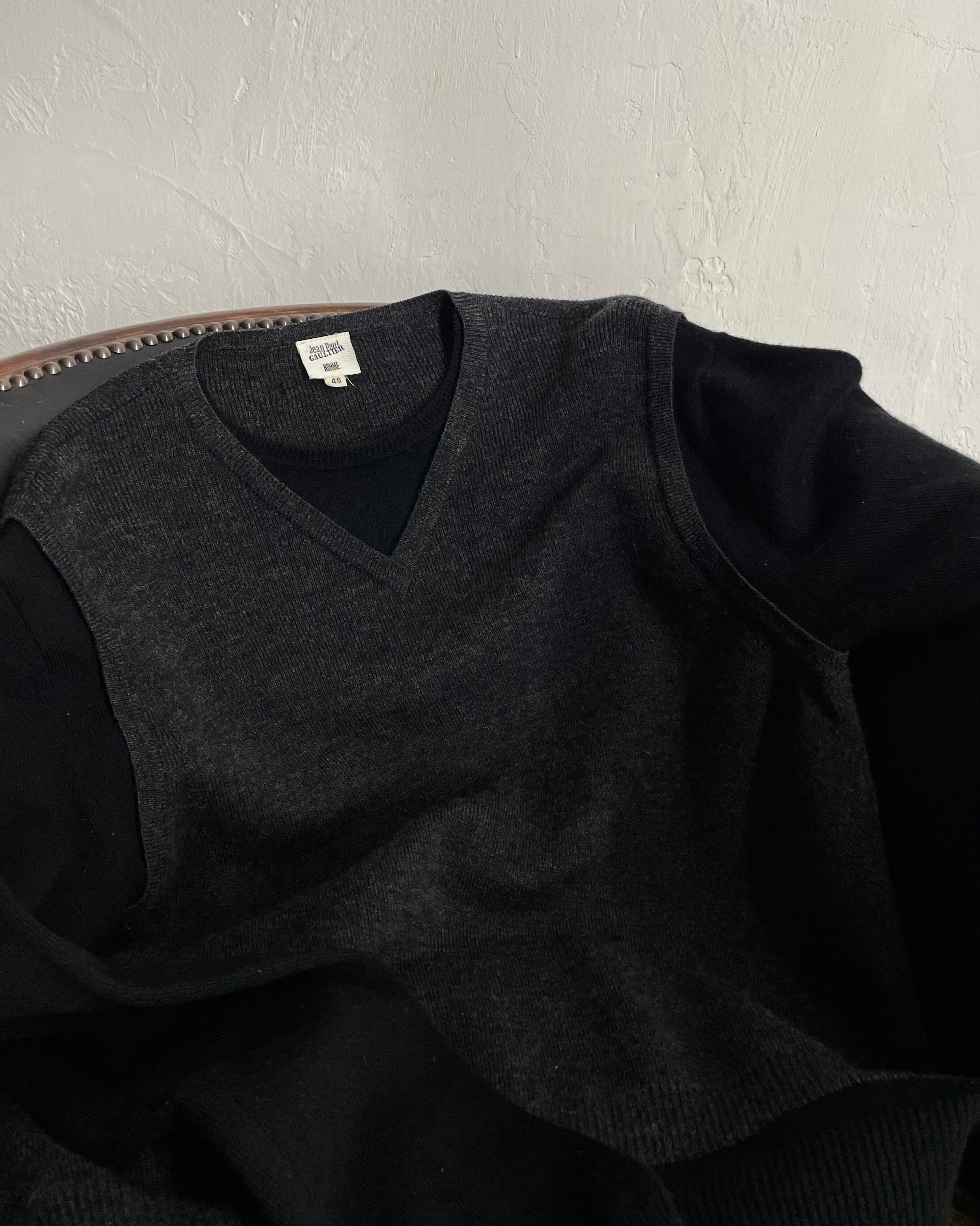 Jean Paul GAULTIER HOMME Fake Layered Wool Knit