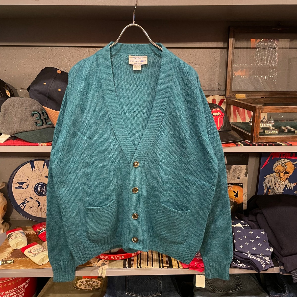 80s Northeast Knitting Mills Knit Cardigan | VOSTOK