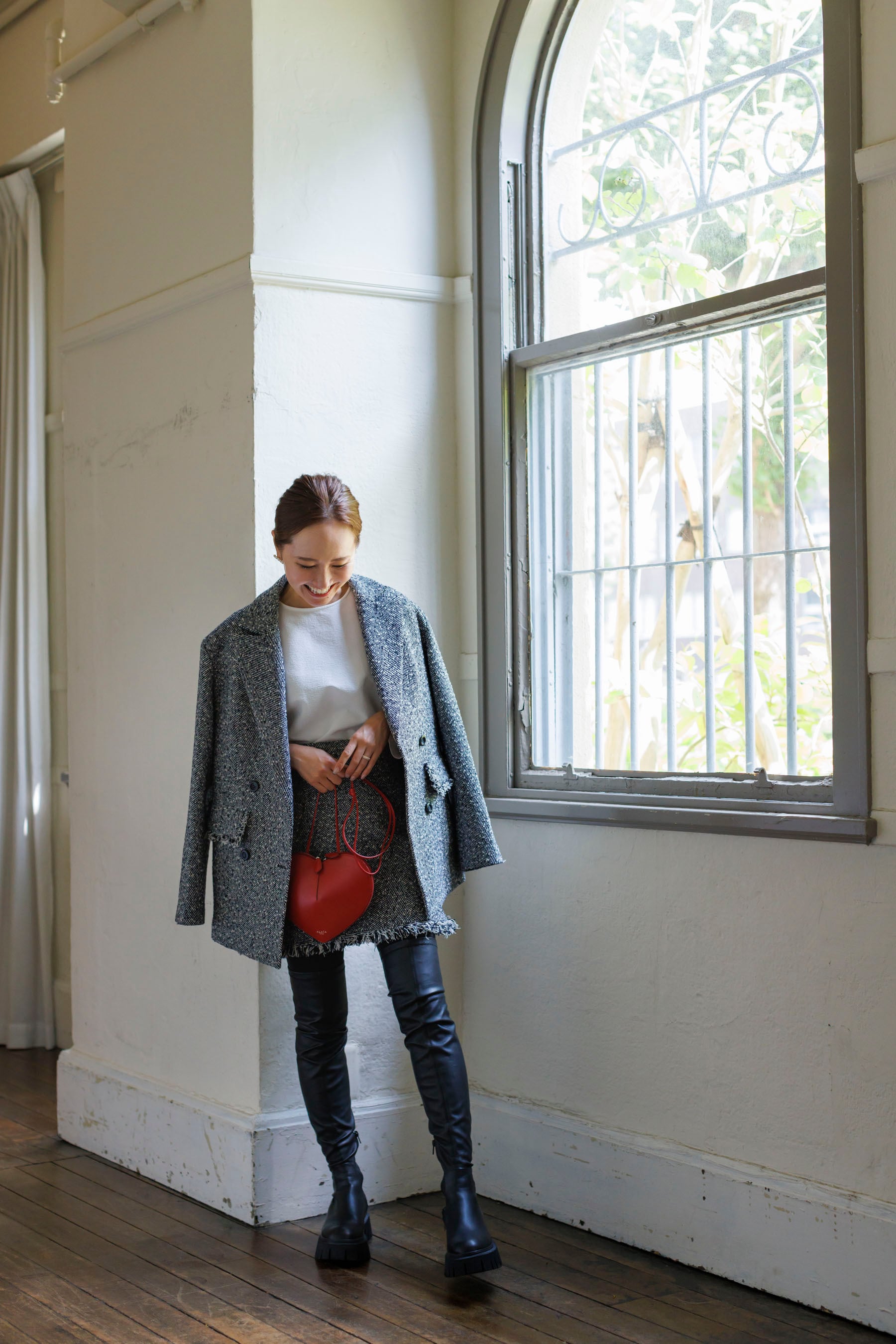 Tweed mini skirt | Bluelea 