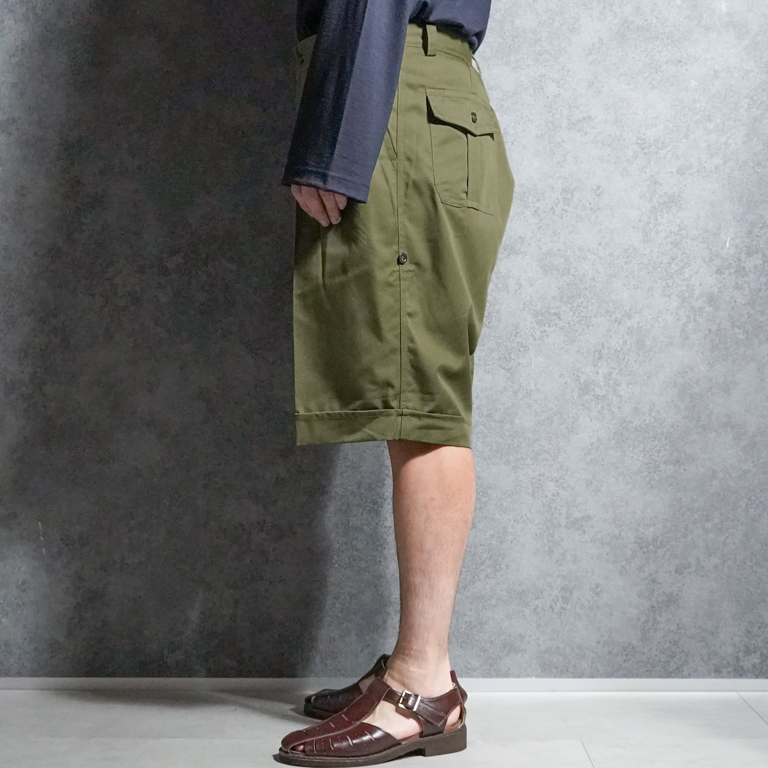 DEAD STOCK】Dutch Army Chino Half Pants オランダ軍 チノ ハーフ
