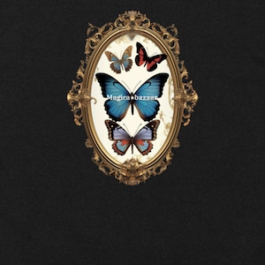 オリジナルTシャツ　蝶標本BK　OR010