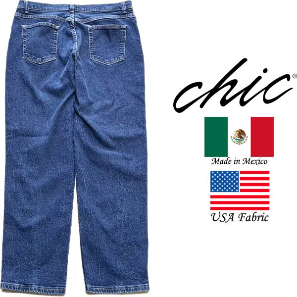 1点物◇US素材メキシコ製CHICデニムパンツ中古ジーンズ古着14メンズ
