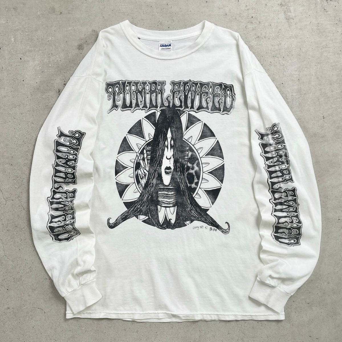 TUMLEWEED バンドTシャツ バンT ロングTシャツ ロンT 袖プリ メンズM-L 