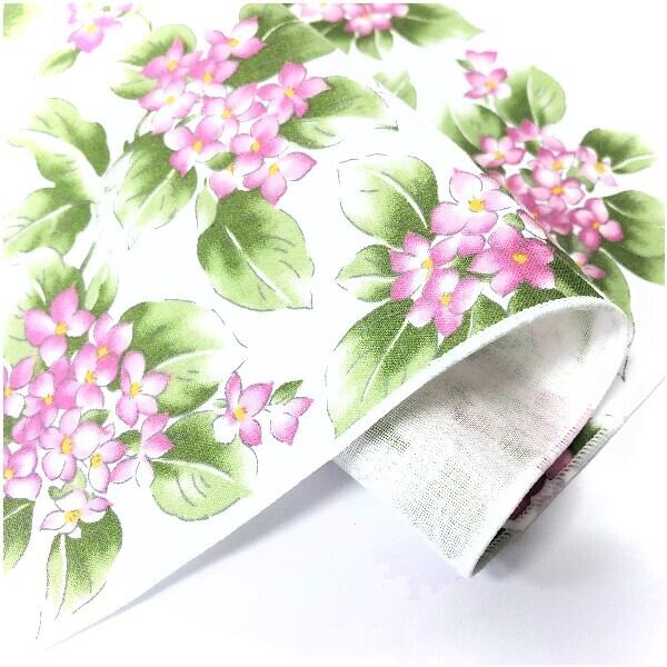 8重ガーゼ　ハーフハンカチ　花&蝶々 8重ガーゼハーフハンカチ花&蝶々