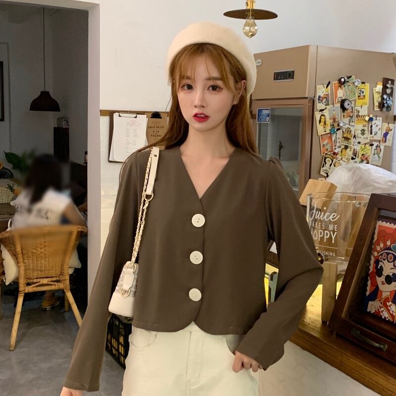 Vネックショート ショート丈 ミニ ミニ丈ホワイト 白シャツ ロング