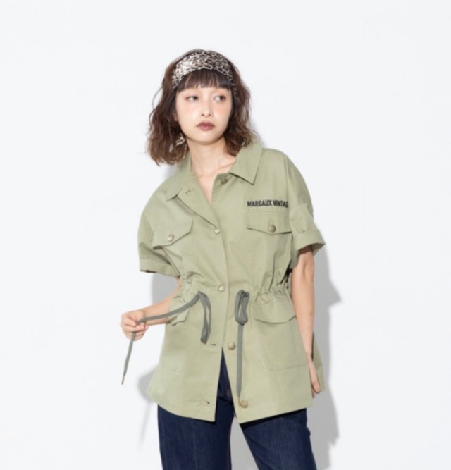 [予約販売] MARGAUX VINTAGE マルゴーヴィンテージ　サファリジャケット　JK-27027 (2/中〜末入荷予定)