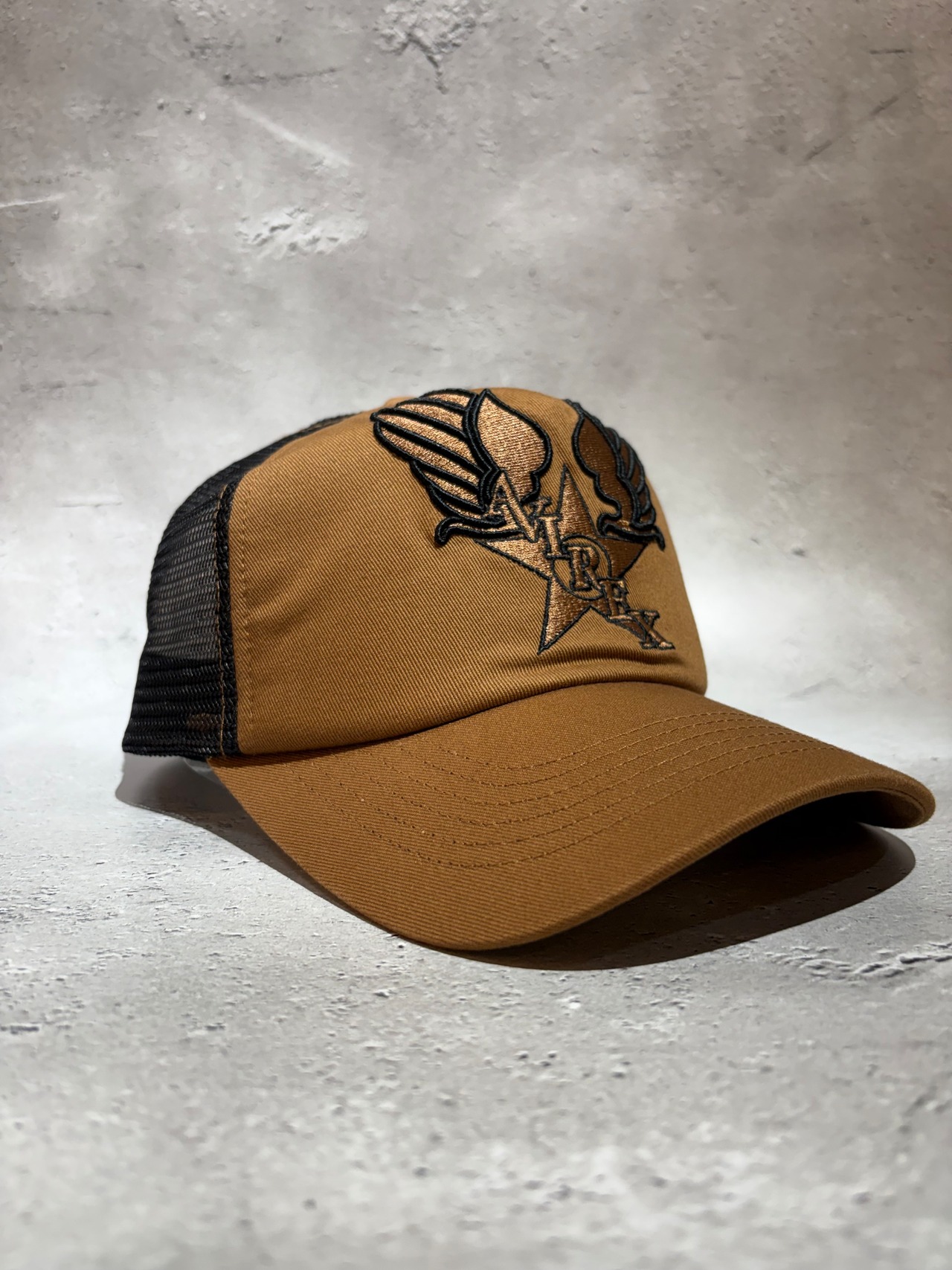 AVIREX / アヴィレックス USAF Embroidery メッシュキャップ ブラウン