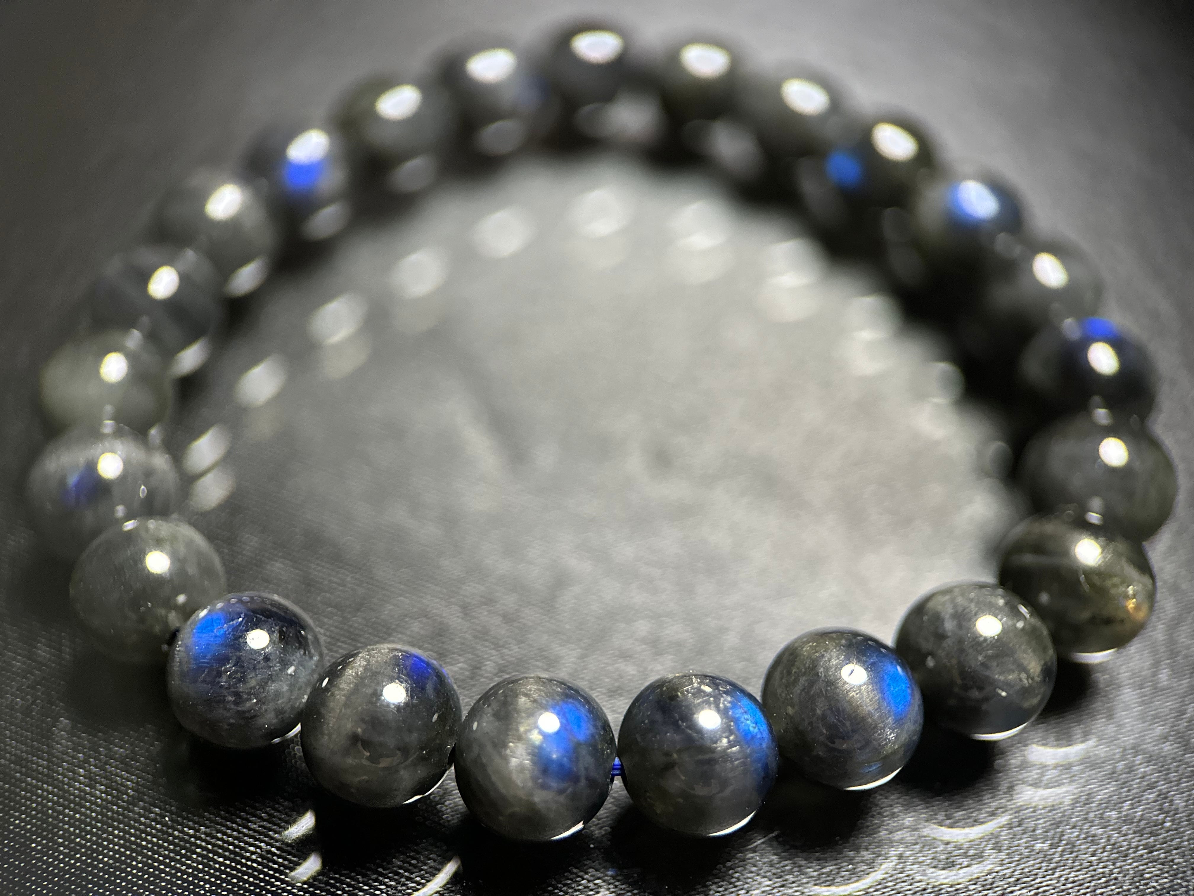 S】ブラックラブラドライトブレスレット | 霤 AMADARE