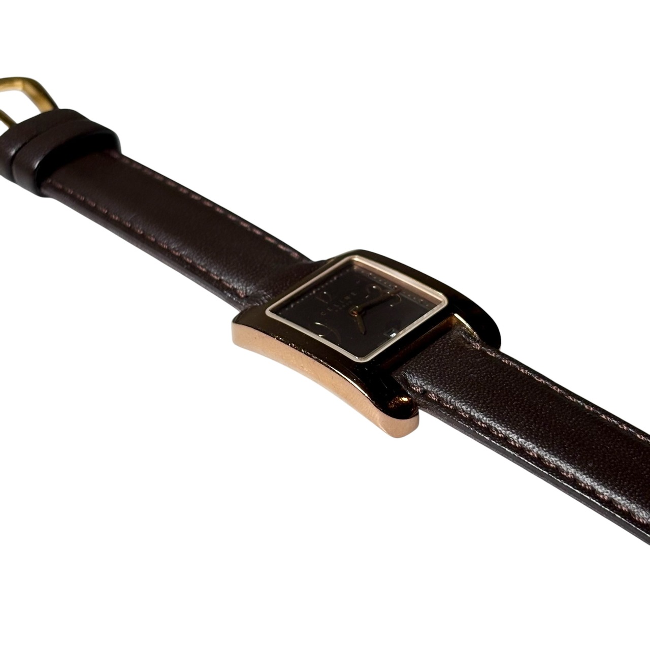 CELINE square case quartz watch
