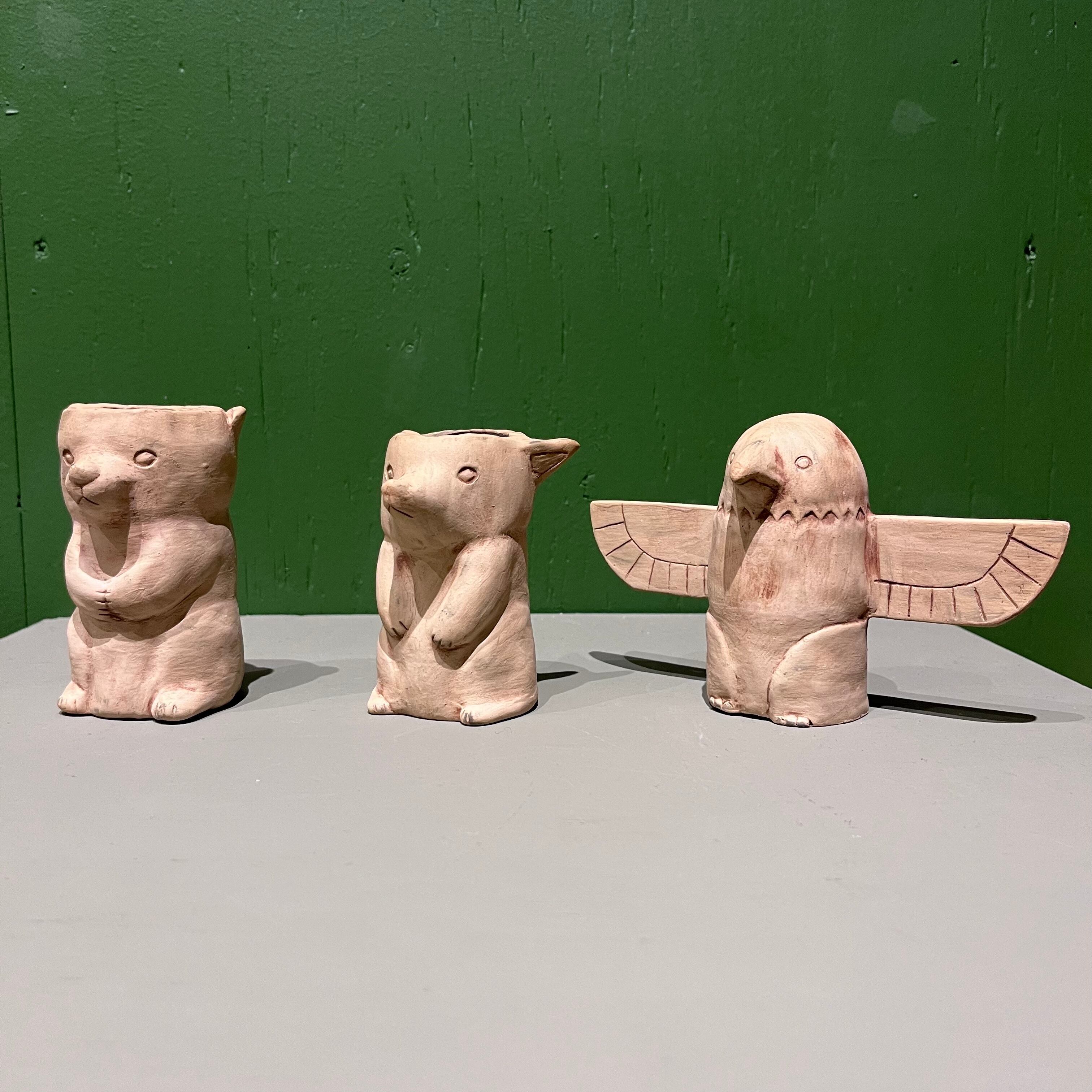 つぐみ製陶所】「トーテムポールと背比べ」 | HOW HOUSE