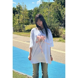 [konon__official] このんコラボアイテム - Ribbon Otter Big T-shirts
