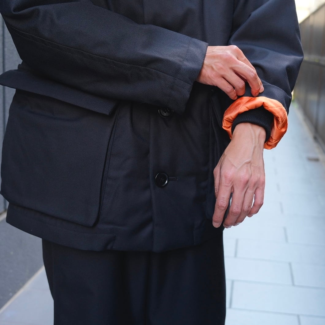 [IS BACK 断捨離道侍 ]SUKU  ハンテンジャケット Sans limite(サンリミット) / HUNTER JACKET TWギャバジン-black