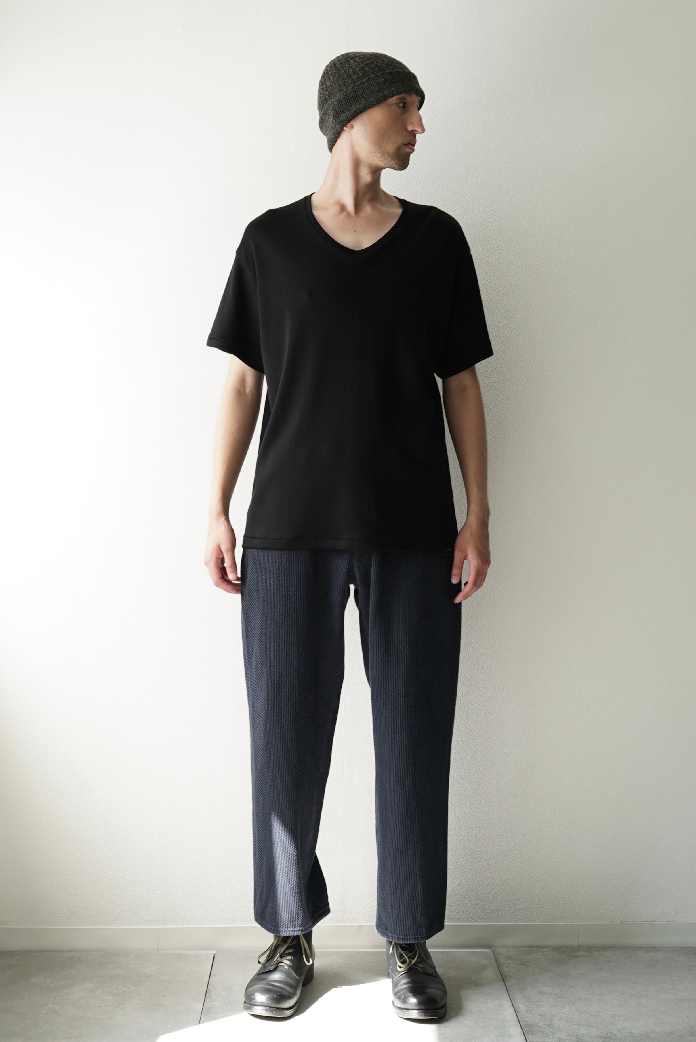Sashiko / Side Seamless Slacks (墨+INDIGO) | C O L I N A