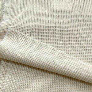 ★NY301◆2m◆綿100%ワッフルニット生地◆オフホワイト