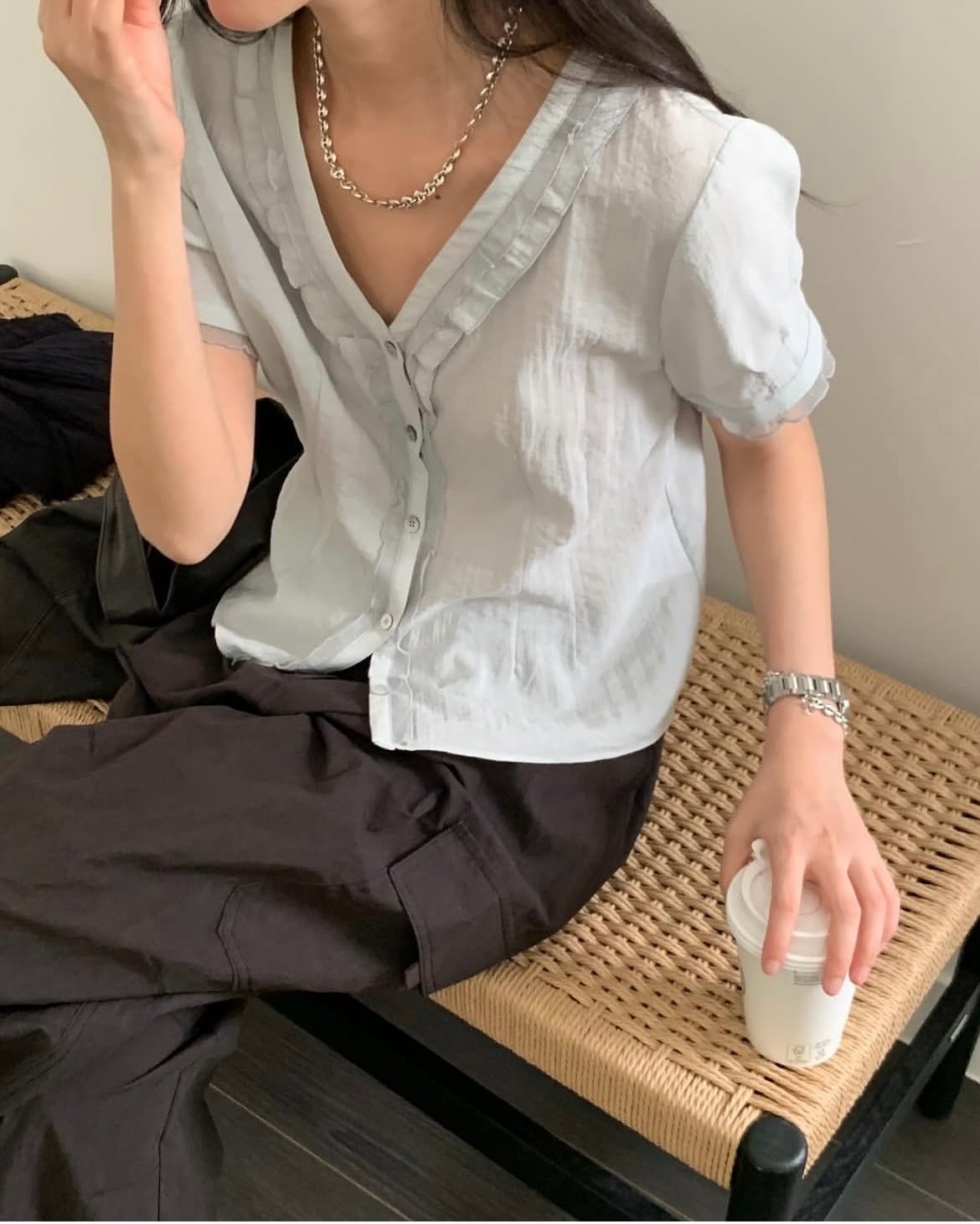 (予約) jinsim / Graff blouse