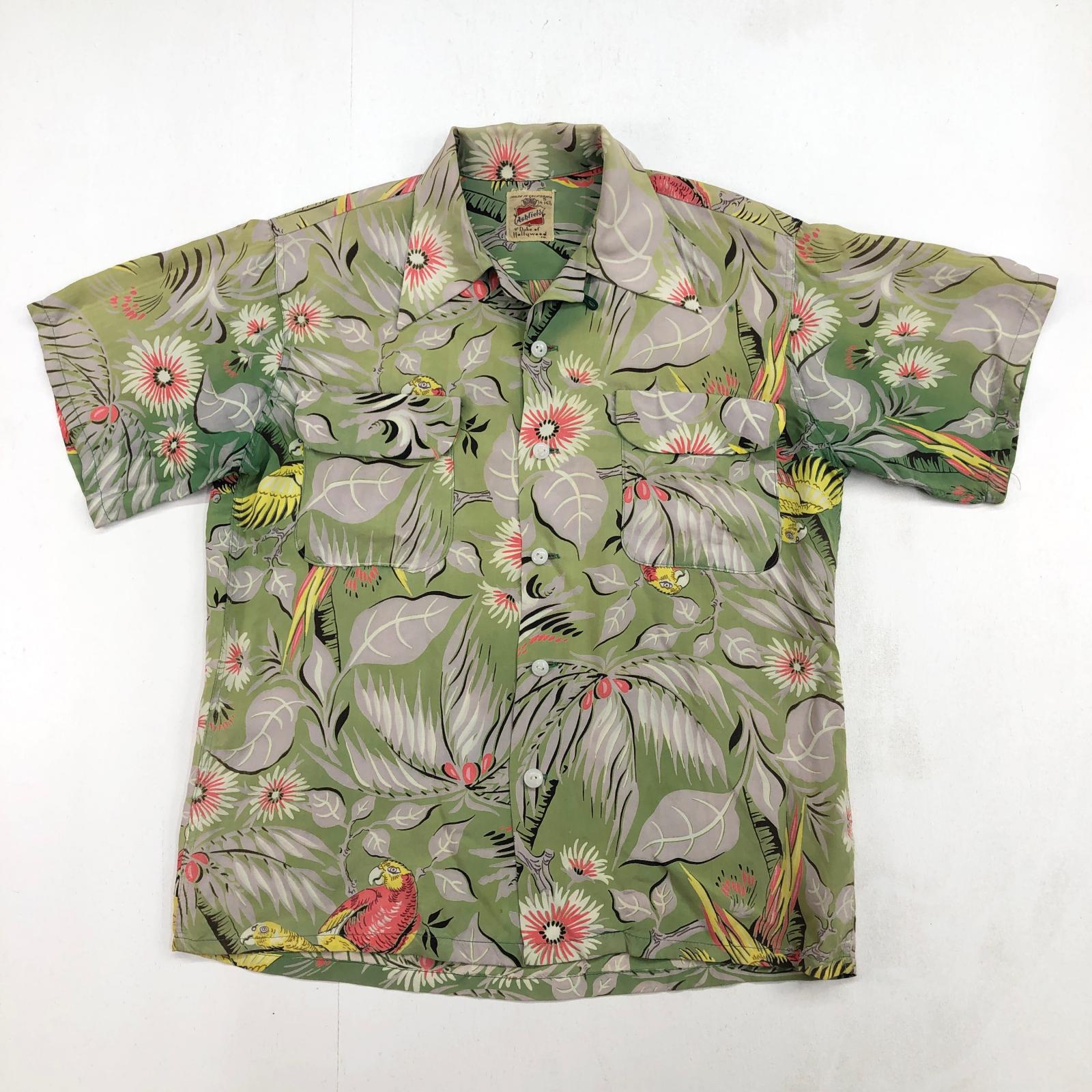 Karl Helmut カールヘルム キューピー柄 半袖 オープンカラーシャツ
