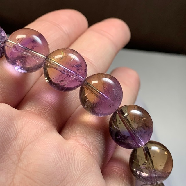 ボリビア産・バイカラーアメトリン ブレスレット