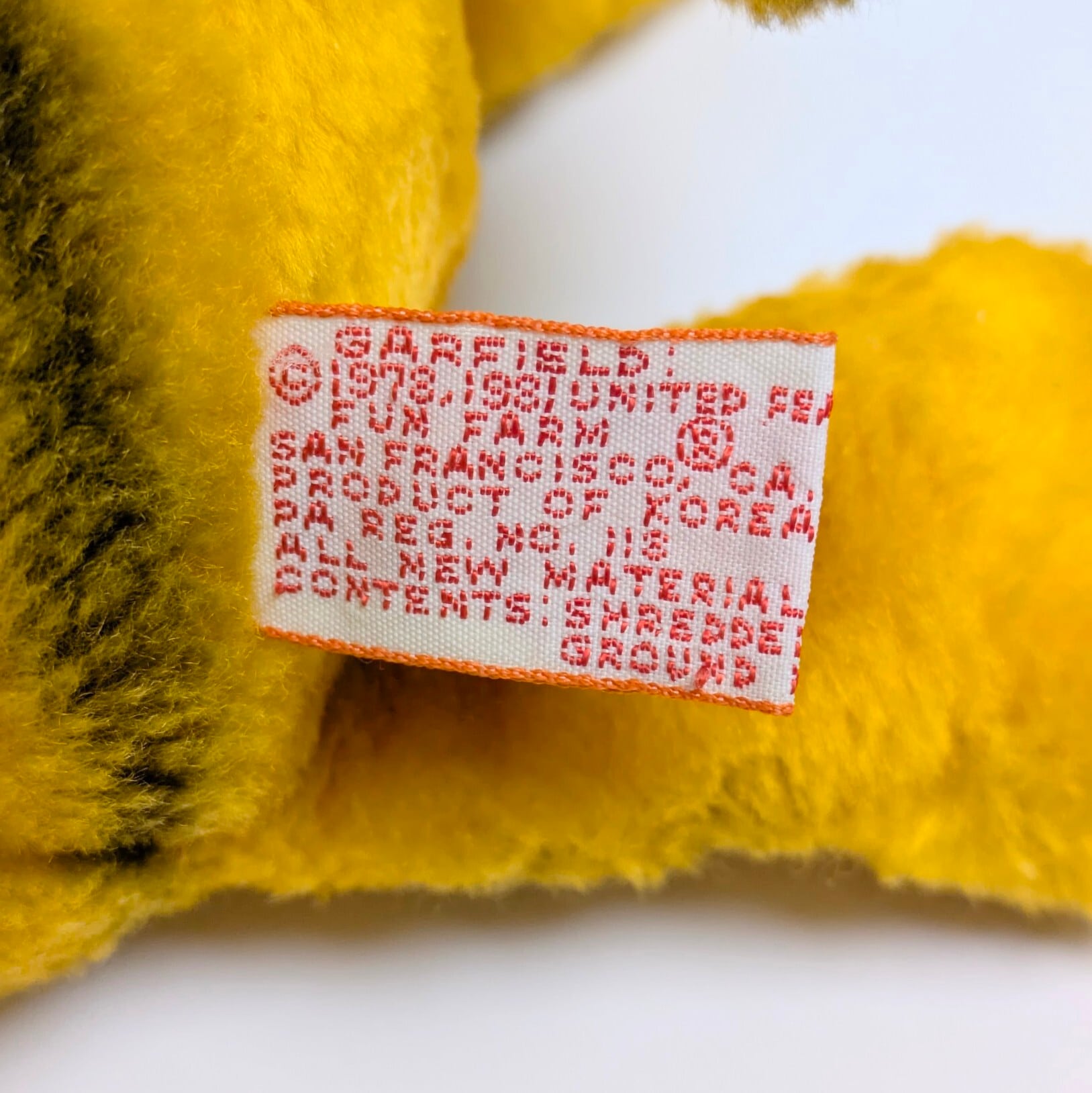 ☆ VINTAGE 1980年代初期 ☆【 Garfield ( ガーフィールド ) 】『 ガーフィールド 』ぬいぐるみ プラッシュ plush 1980年代年製 〚アメリカン雑貨 アメトイ〛