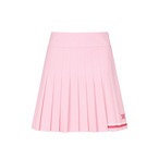 WOMEN LOGO BAND PLEATS SKIRT