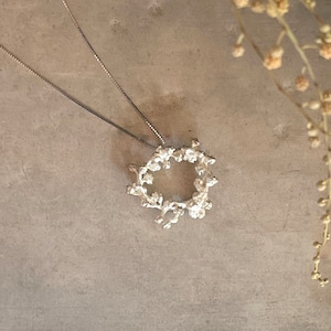 Mimosa ミモザリース ネックレス（silver）/ YUKIKO MATSUI