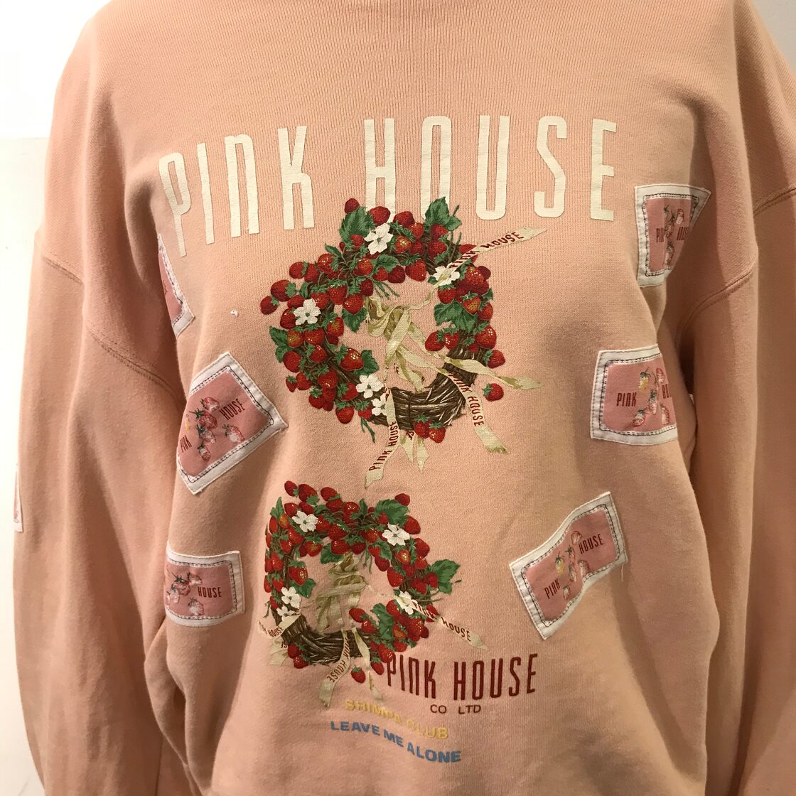 pink house/ピンクハウス/スウェット/sweat/ピンク/ワッペン/花柄 