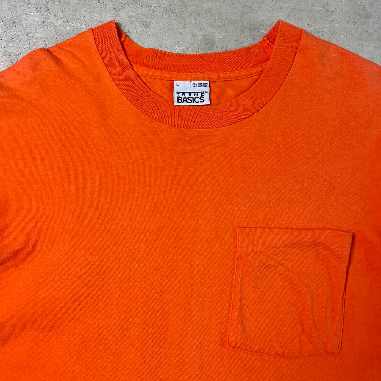 90年代 USA製 TREND BASICS 無地 ブランクTシャツ ポケットTシャツ