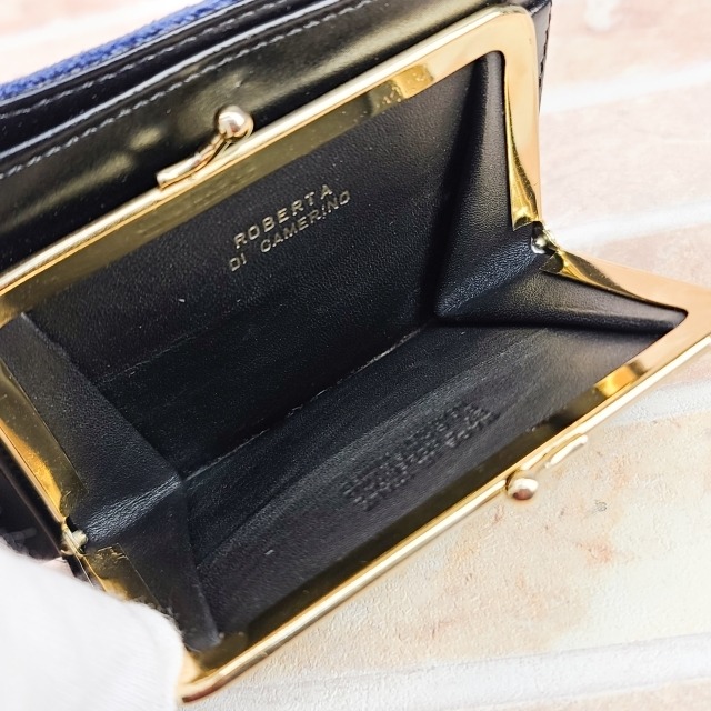 美品 オールドロベルタ ☆ ヴィンテージ ベロア 折財布 2つ折り財布 
