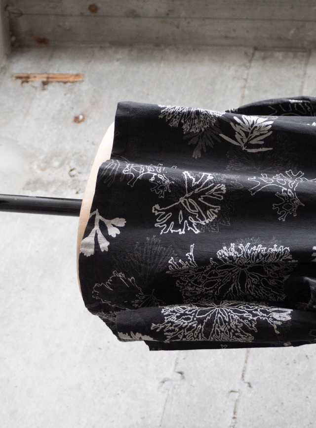 "富み子" 1990s Marine botanical print shirt