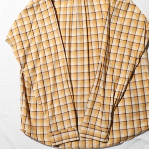 極美品 M 10年 イエロー オンブレチェックシャツ 長袖 Patagonia パタゴニア